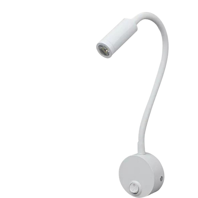 reading light 3W Wall Mounted Reading Light Flexible Gooseneck LED Sconce Lamp for Bedroom, Office, Workbench, Studio Reading Lamp