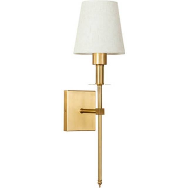 (Single, Antique Brass) Kincaid Black Rechargeable Easy Fit Dimmable Remote Control Wall Light with Shade