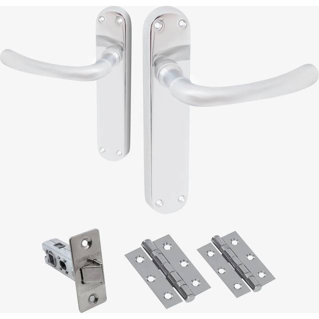 Intelligent Hardware Palace Lever on Backplate Door Handle Set - Polished Chrome (IH-LEAPAL.CP.LP)