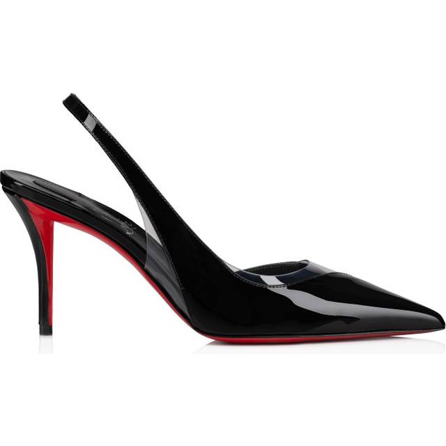 Christian Louboutin Posticha 80 Patent & Vinyl Slingback Pump