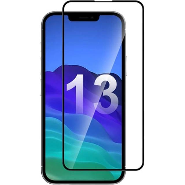 Skärmskydd iPhone 13 Pro Max/14 Plus - 3D Härdat Glas Svart