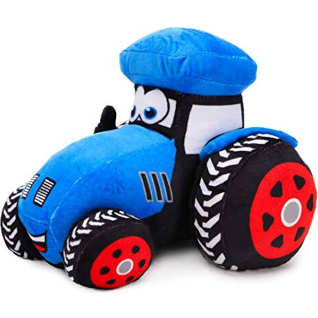 Toyland 21cm (8 Inch) Plush Farm Tractor - Boys & Girls Bedroom Decoration (BLUE)