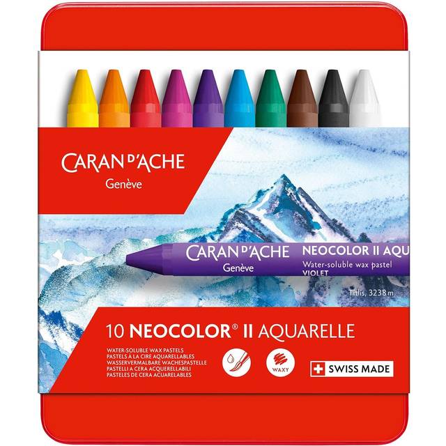 NEOCOLOR II, Metalen doos, 10 kleuren