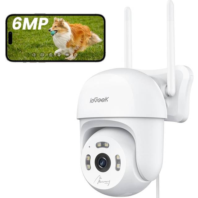 Topcony 3mp rechargeable battery powered camera outdoor 360° security camera uk
