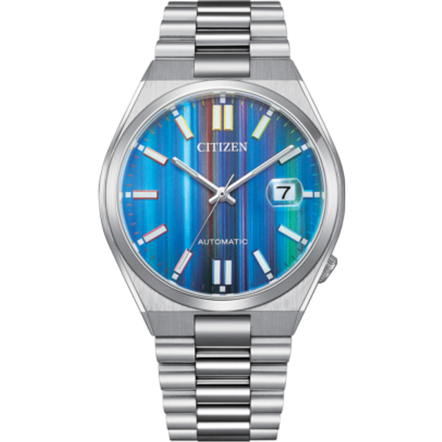 Citizen NJ0151-53W Men's Tsuyosa Automatic Watch, Multicolor Dial, Stainless Steel Bracelet