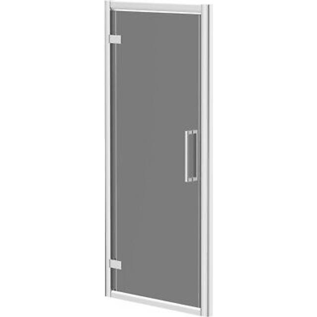 Wholesale Domestic Series 9 Chrome Tinted Glass Hinged Shower Door | Silver/Tinted | Glass/Metal | 900mm