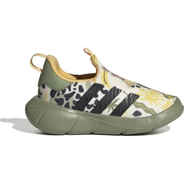 Kids Monofit Roi Lion Trainers - White/Green/Grey - 25 (7.5 to 8)