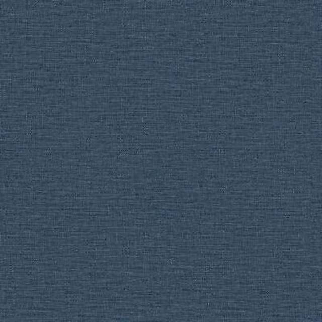 (Navy Blue 199511) Grandeco Telma Linen Plain Fabric Woven Wallpaper