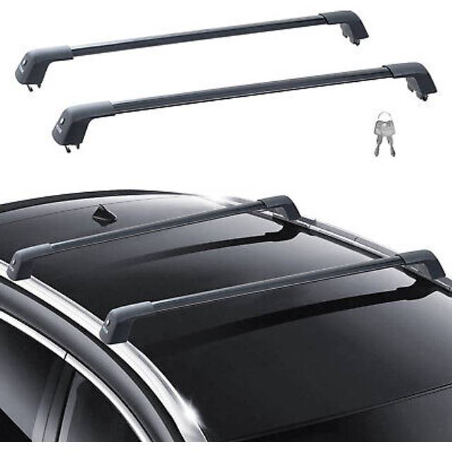 Vevor universal roof rack crossbar max 53.5" fits grooved side rails without gap