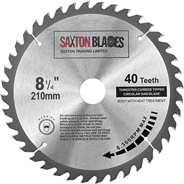 TCT Circular Wood Saw Blade 210mm x 30mm x 40T for Festool Bosch Makita Dewalt fits 216mm saws