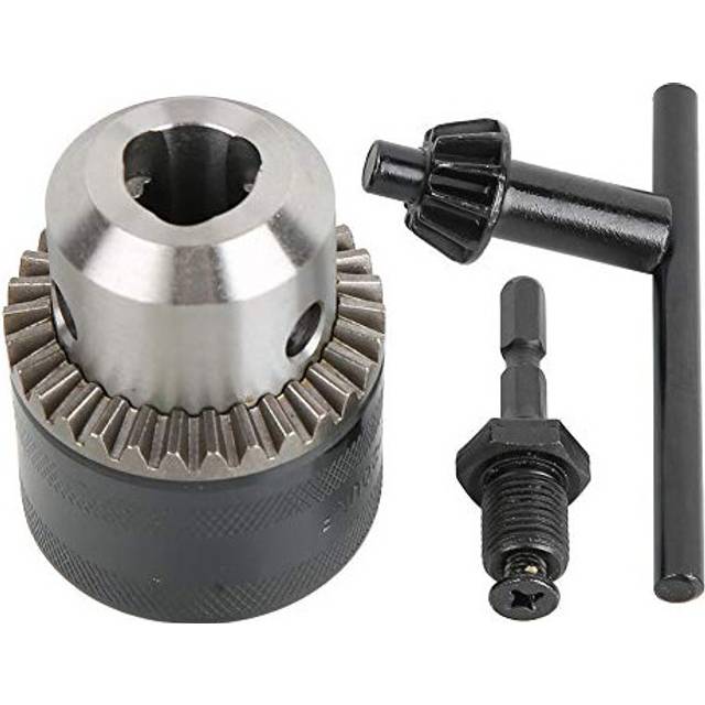 3.0-16MM Drill Chuck Adapter, 1/2-20UNF Drill Chuck with Key, Key Type Drill Chuck Bit with Hex Head Adapter