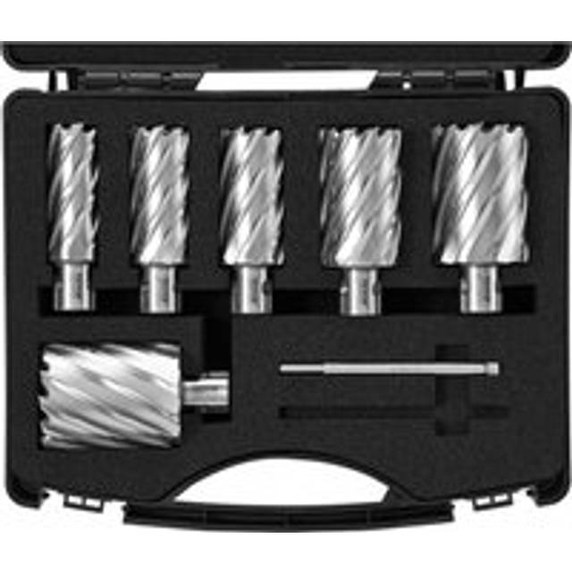 Mophorn - vevor Annular Cutter Set, 6 pcs Universal Shank Mag Drill Bits, 2' Cutting Depth, 1' to 2' Cutting Diameter, M2AL High-Speed Steel, with 2