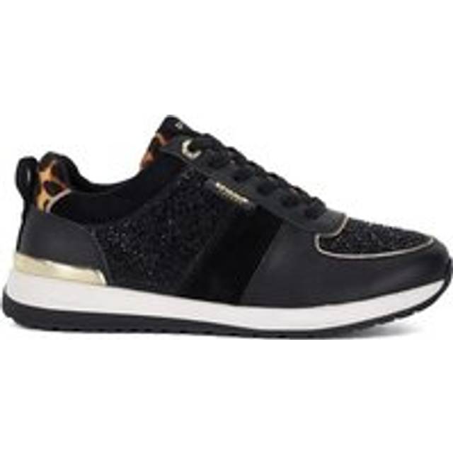 Ego Lace-Up Trainers - Black - Dune London expertly crafts on-trend footwear with a timeless appeal. Born in 1992, with a small concession store on the renowned Oxford Street, the brand has since expanded internationally. The goal remains the same, to create a wide range of boots, trainers, heels and accessories for every occasion.