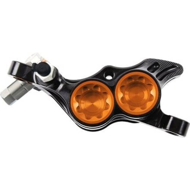 Hope Brake Spares - E4 2022 Caliper Complete Black/Orange Colour: Blac