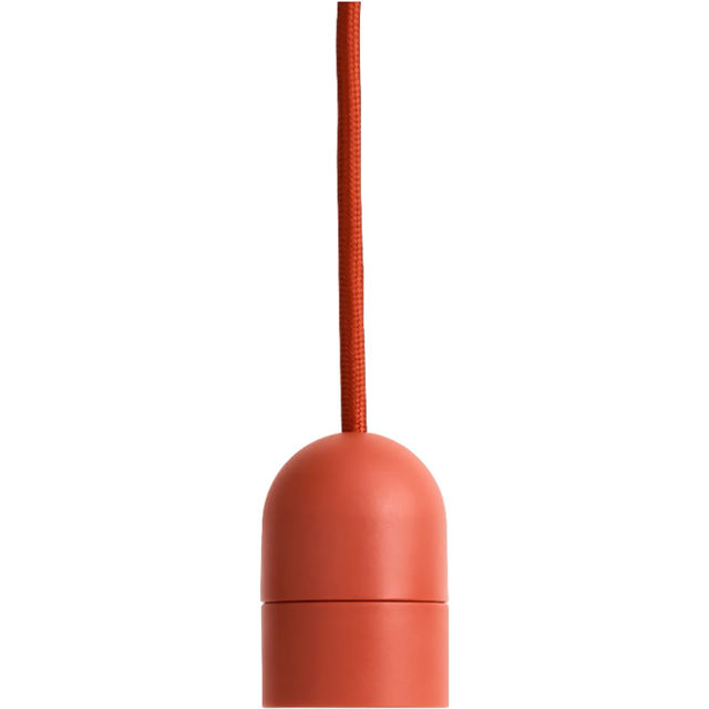 HAY - Common Cord Set For Suspension 400cm - rostrot/ohne Leuchtmittel/Fassung E27 - rusty red (406.0 x 12.0 x 12.0 x &#8960;12.0cm)
