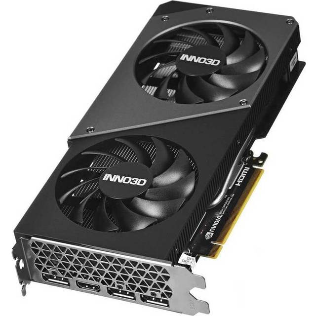 Inno3D GeForce RTX 4060 TWIN X2 OC - Grafikkort - GeForce RTX 4060 - 8 GB GDDR6 - PCIe 4.0 x8 - 3 x DisplayPort, HDMI - låda