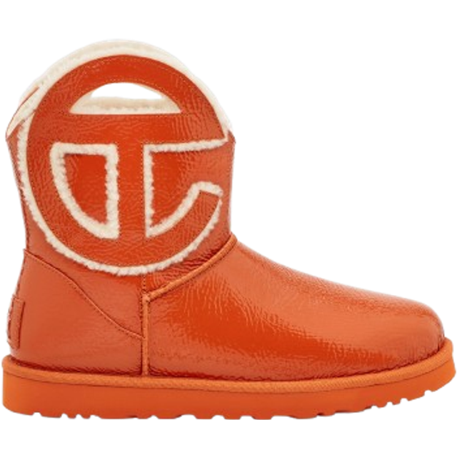 UGG, Winter Boots, male, Orange, 3 UK, Logo Mini Crinkle Ankle Boots
