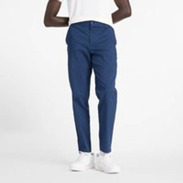 New Balance Men's Athletics Standard Tapered Pant 30" in Blue Cotton Twill, size X-Large - XL