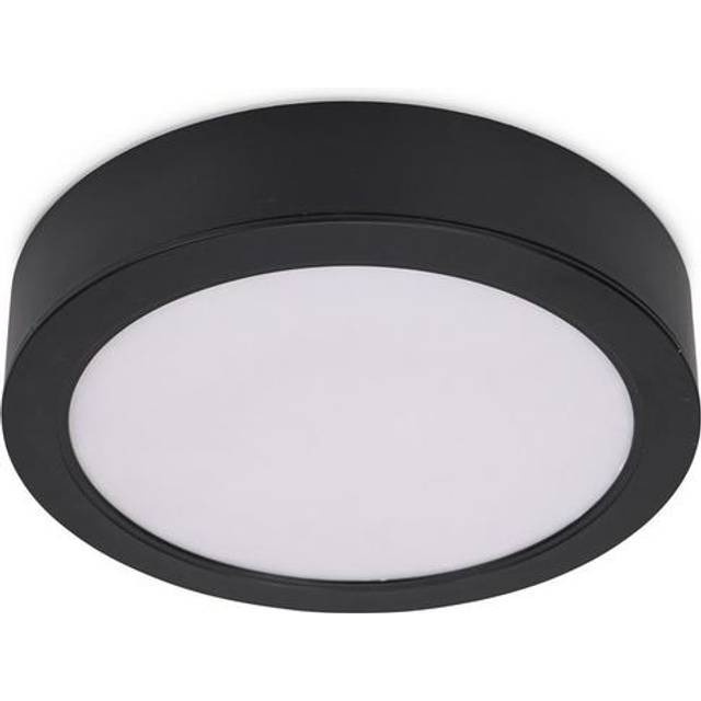 (Black) ValueLights Lacey IP44 Flush Ceiling Light