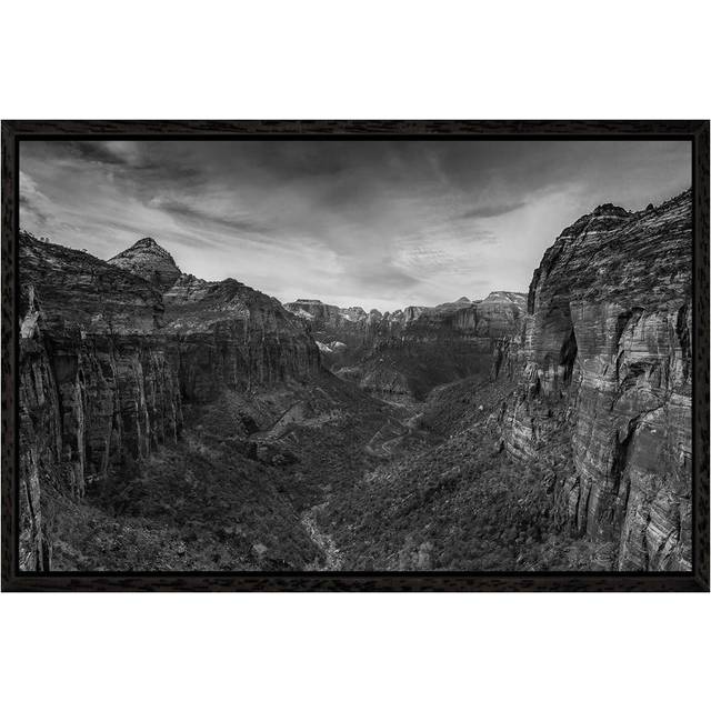 Canyon Walls by Bill Sherrell - Gallery-Wrapped Canvas Giclée on Canvas - Black Framed (45.72cm H x 66.04cm W x 3.81cm D)