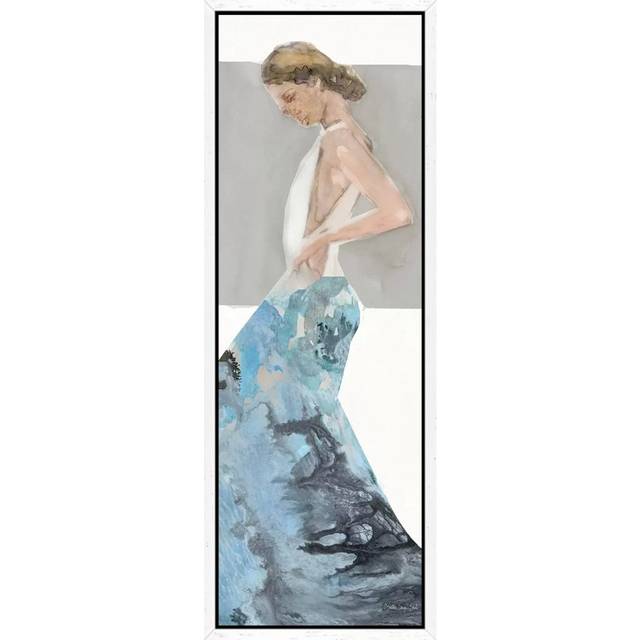 Fashion Panel II by Stellar Design Studio - Panoramic Gallery- Giclée on Canvas - White Framed (121.92 cm H x 40.64 cm W)