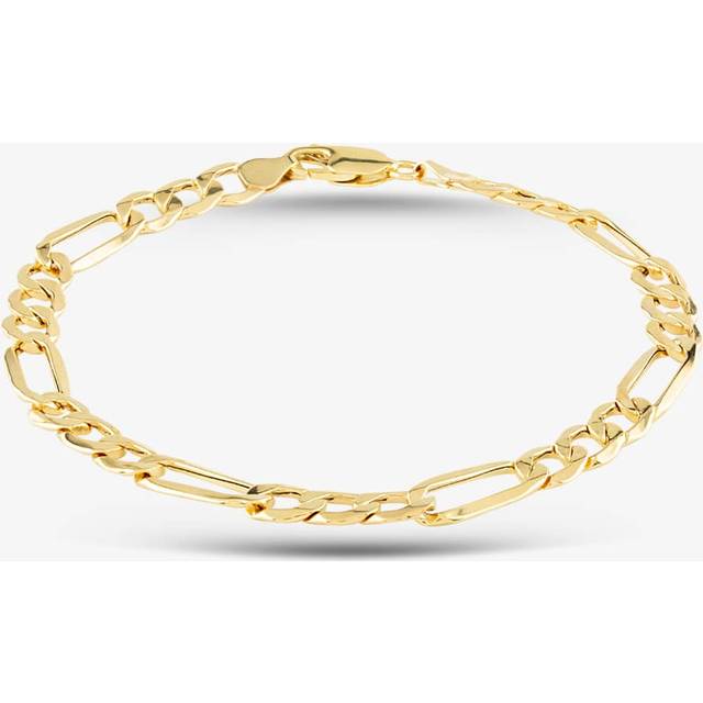 9ct Yellow Gold 8.5 Inch Figaro Chain Bracelet HF150-8.5