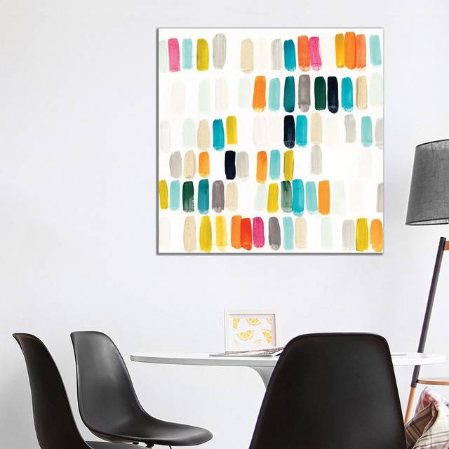 Bright Swatches II by June Erica Vess - Wrapped Canvas Painting (93.98 cm H x 93.98 cm W x 3.175 cm D)