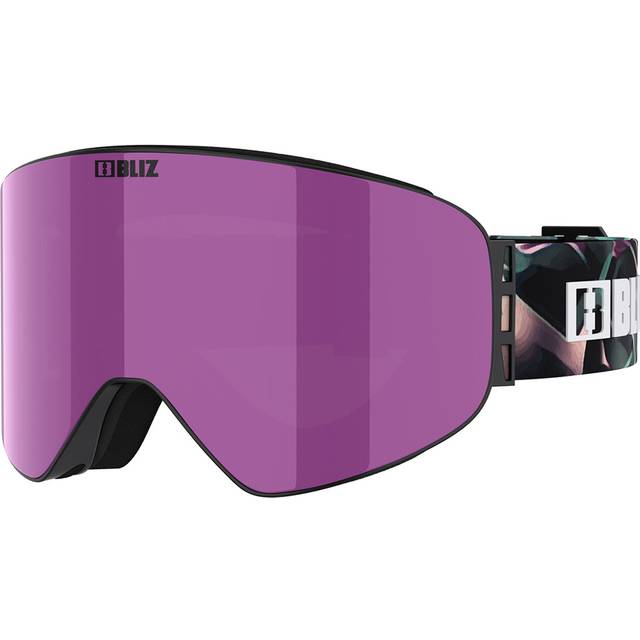 Bliz Flow - Skidglasögon Noir Mat Brown W Ice Pink Multi Cat 3