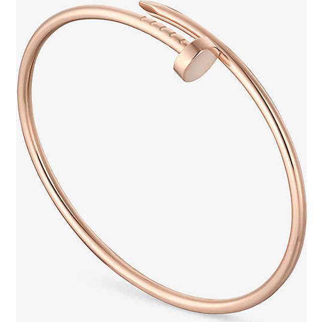 Cartier Mens Pink Gold Juste Un Clou Small Model 18ct Rose-gold Bracelet 17cm - PINK GOLD