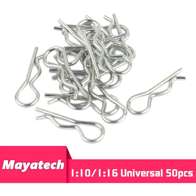 (small Buckle 50pcs) RC Car Parts 1/5 1/6 1/7 1/8 1/8 1/12 1/16 RC Cars Shell Body Clips Pins Housing Latch R Buckles Fixed for TRAXXAS SCX10 For HSP