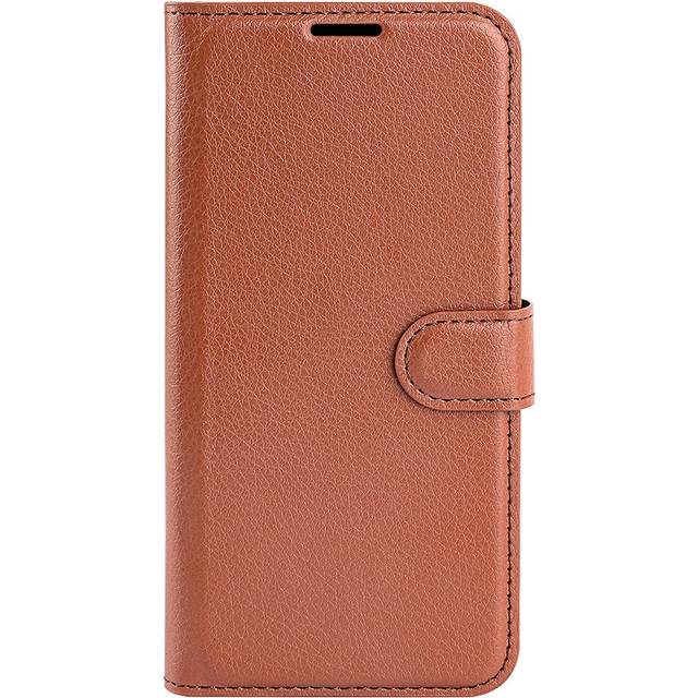EIDERWOOD Asus Zenfone 11 Ultra Plånboksfodral Litchi-textur med Stativfunktion - Brun