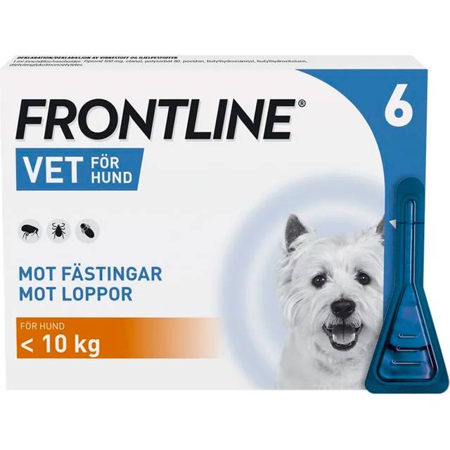 Frontline vet. Hund <10 kg spot-on lösning 100 mg/ml 6x0,67 ml
