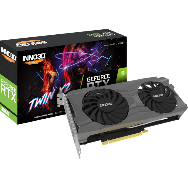 Inno3D GeForce RTX 3050 TWIN X2 - grafikkort - GF RTX 3050 - 8 GB