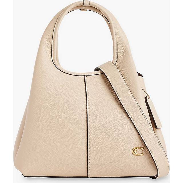 Coach Womens Ivory Lana 23 Leather Shoulder Bag - IVORY