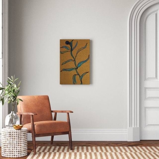 Little Plants of Big Sur IX by Rob Delamater - Painting Print - Wrapped Canvas (76cm H x 51cm W)