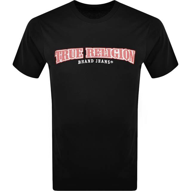 True Religion Cross Stitch Arch T Shirt Black