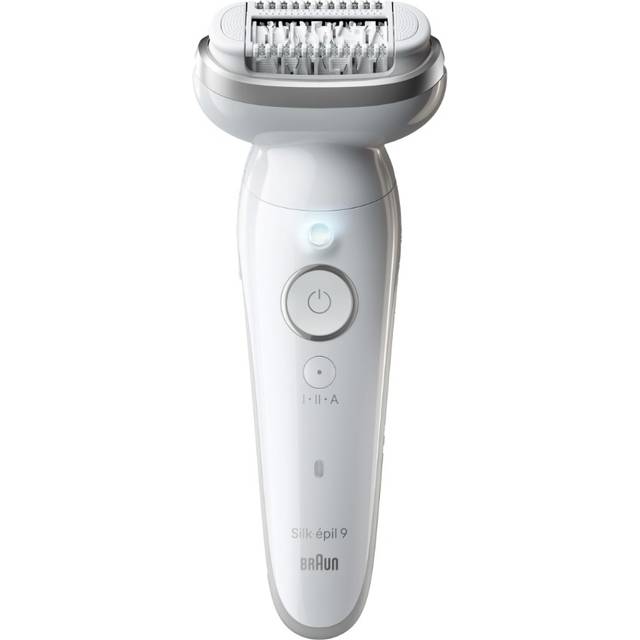 Braun Silk-épil 9 9-041, Silver, 40 tweezers, MicroGrip, Battery, 100 - 240 V, 50/60 Hz