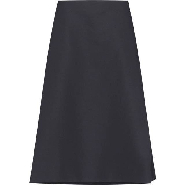 Marni, Midi Skirts, female, Black, S, Skirt with Decorative Stitching