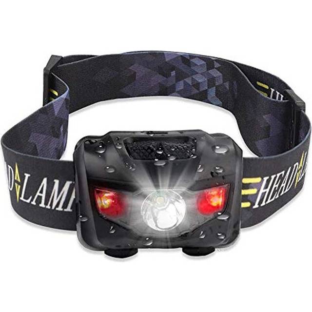 Mini HeadLamp 4 Light Modes Waterproof R3+2 LED Super Bright Headlight Headlamp Torch Lantern with Headband Use 3xAAA batterys