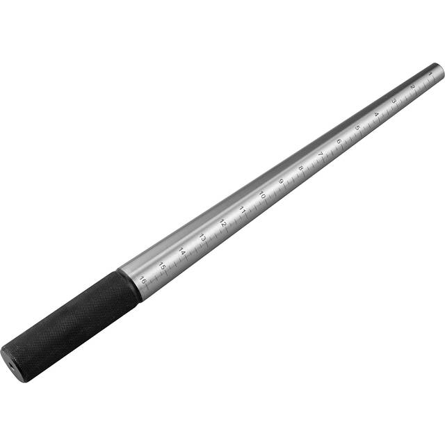 SE 13-Inch Polished Steel Ring Mandrel - Marked 1 to 16 US Sizes  Ungr