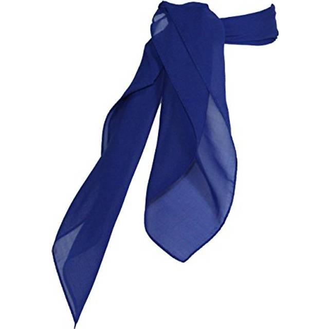 "Hip Hop 50's Shop 1950s Chiffon Scarf Square Vintage Retro Sheer Neck Hair Tie Women Girls Royal Blue (Royal Blue 23"""""""")"