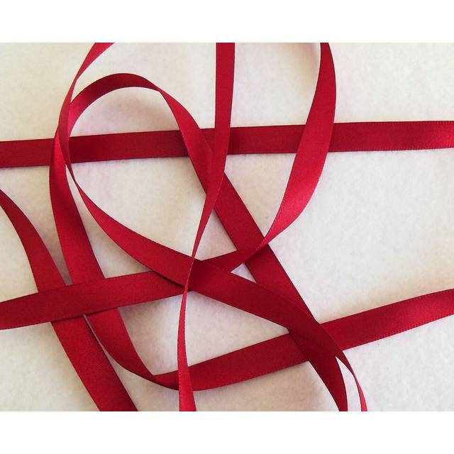 Berisfords Double Faced Satin Ribbon 908 Scarlet Berry