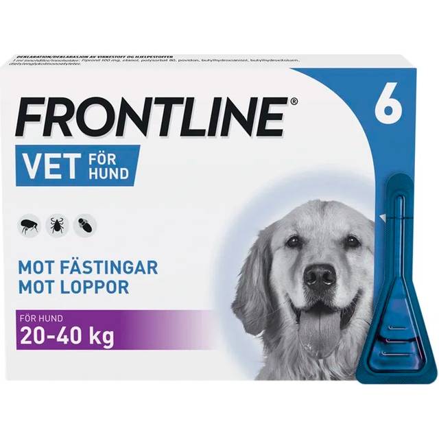 Frontline vet. Hund 20-40 kg spot-on lösning 100 mg/ml 6x2,68 ml