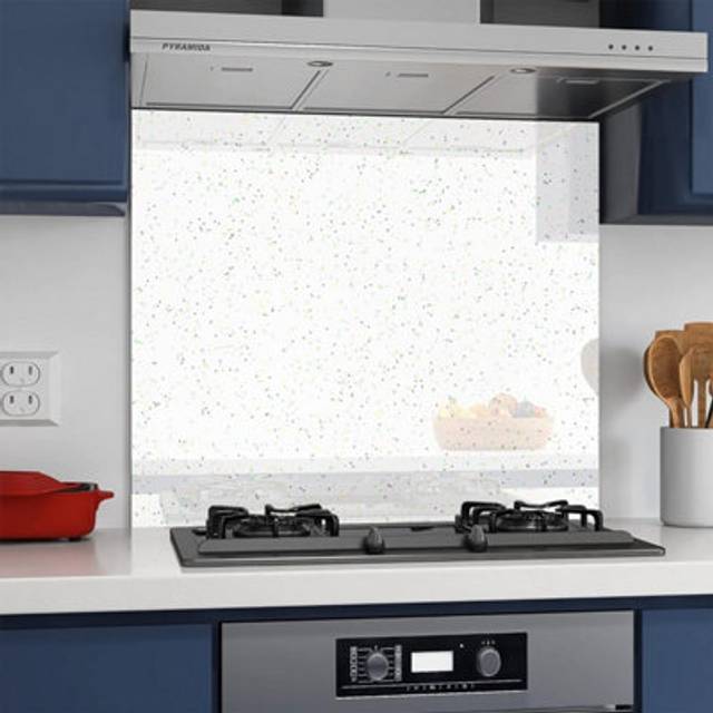 (50x60 cm) Tempered Glass Sparkle Splashback for Kitchen,Splashbacks for Cookers