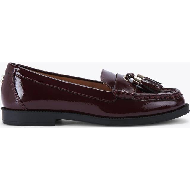 Carvela Manor Patent Slip On Loafers, Red Wine