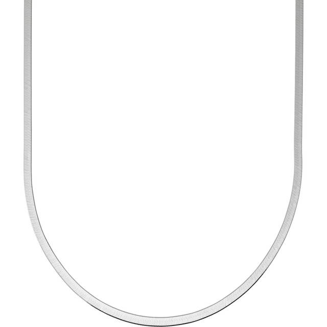 Silpada 'Right As Rain' Herringbone Chain Necklace in Sterling Silver, 16" + 2" - White