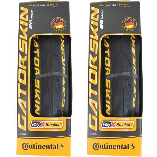 Continental GatorSkin DuraSkin Tire, 2-Count (Folding, 700 x 23mm), Black
