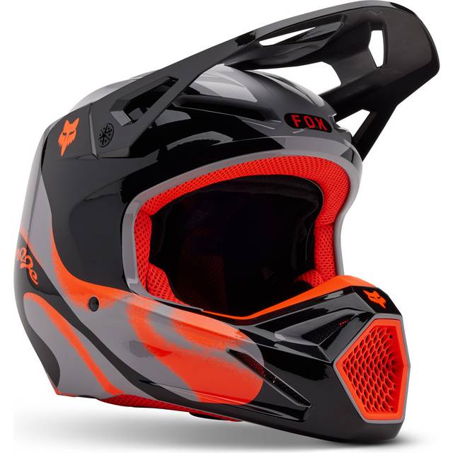 FOX V1 Emotion MX24 Crosshjälm grå XXL
