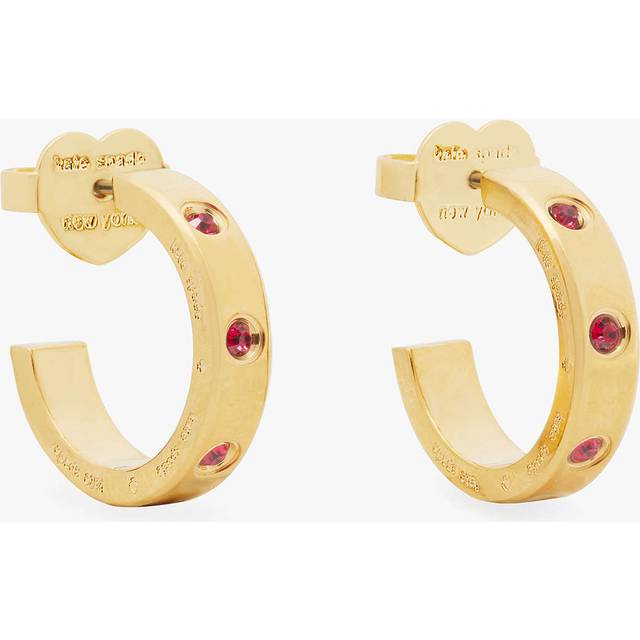 Kate Spade New York Set In Stone Gold-Tone Huggies