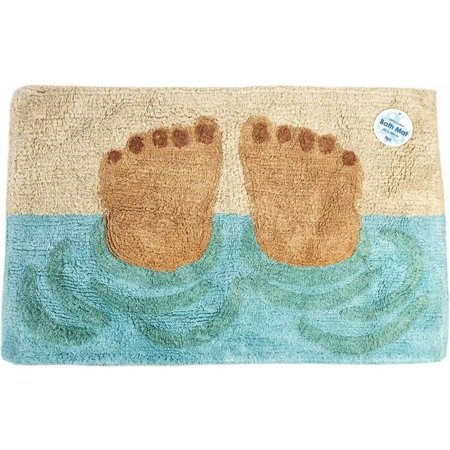 Tufted cotton bath mat Rex London - Vert - 83x52.5x1 cm